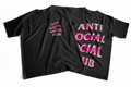 Playera Antisocial Social Club Graffiti Rosa