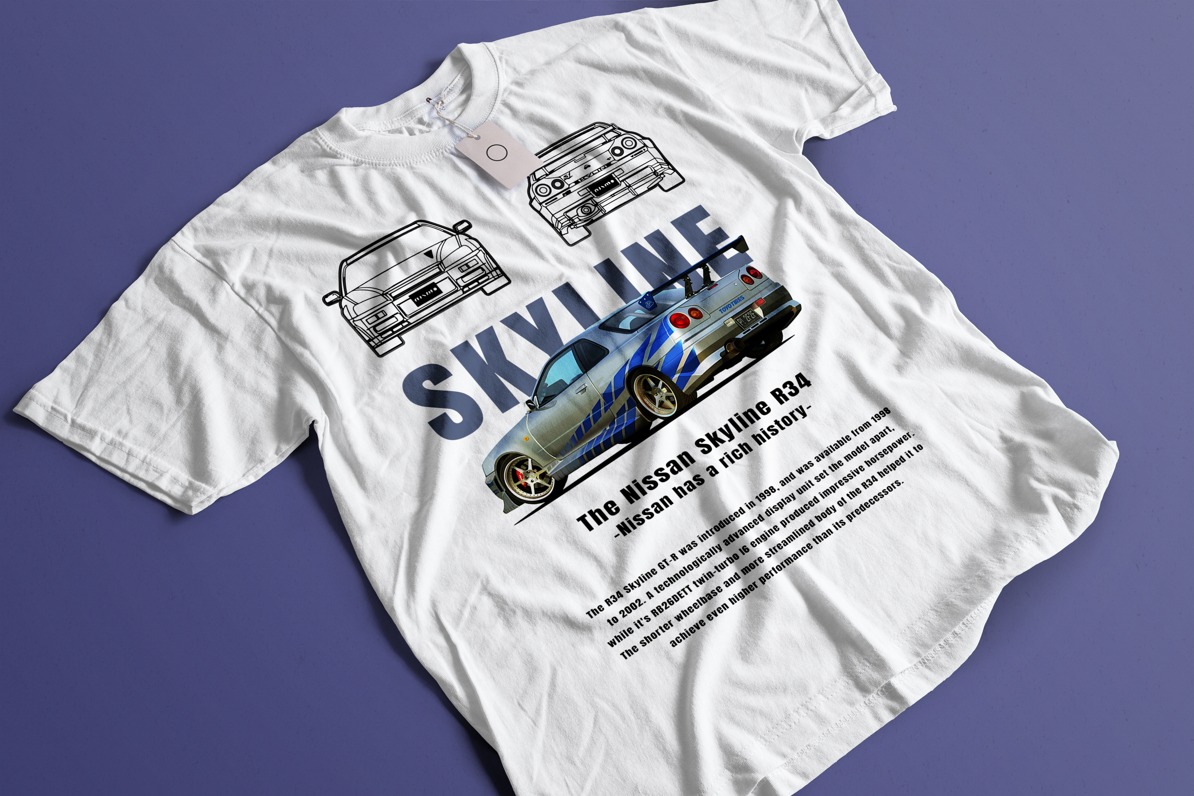 Playera Nissan Skyline Automovilismo